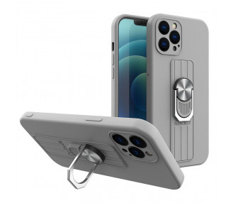 Obal Ring Case, iPhone 12 Pro Max, stříbrný