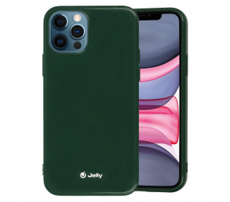 Jelly case iPhone 13 Pro, tmavě zelený
