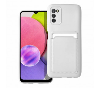 Card Case obal, Samsung Galaxy A03s, bílý
