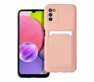 Card Case obal, Samsung Galaxy A03s, růžový