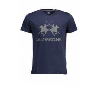 La Martina pánské tričko Barva: Modrá, Velikost: 2XL