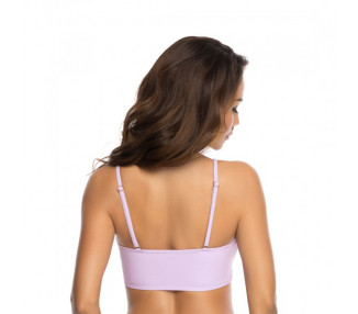 Pastelově fialové crop-top plavky s poodhalenými prsy RELLECIGA Pastels