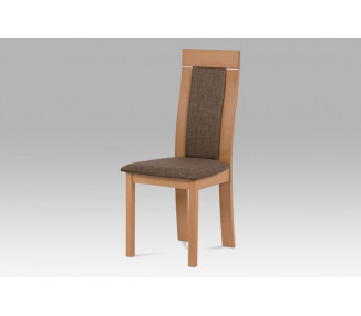 Jídelní židle BC-3921 masivní dřevo / látka Autronic Buk