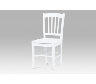 Jídelní židle AUC-005 masivní dřevo Autronic Bílá