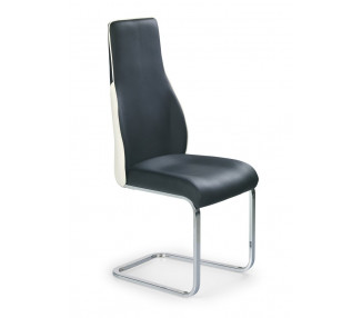 Jídelní židle K141 černá / bílá Halmar
