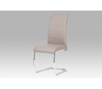 Jídelní židle DCL-407 ekokůže / chrom Autronic Lanýžová