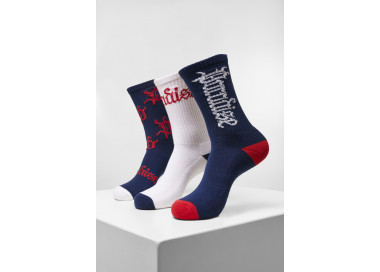 Mr. Tee Paradise Socks 3-Pack navy/white/red