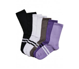 Urban Classics Double Stripes Socks 7-Pack multicolor