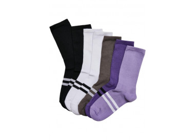 Urban Classics Double Stripes Socks 7-Pack multicolor