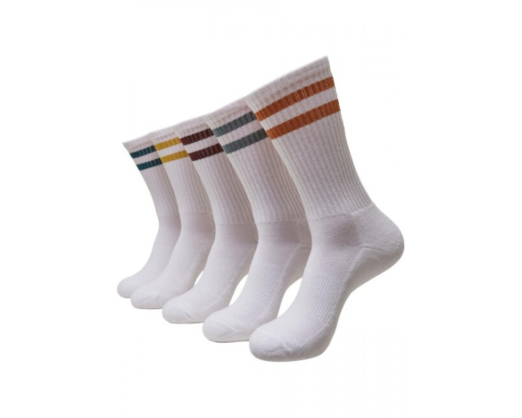 Urban Classics Logo Socks 5-Pack white