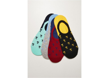 Urban Classics Reccyled Yarn Invisbile Palmtree Socks 4-Pack multicolor