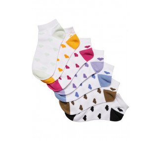 Urban Classics Recycled Yarn Heart Sneaker Socks 7-Pack multicolor