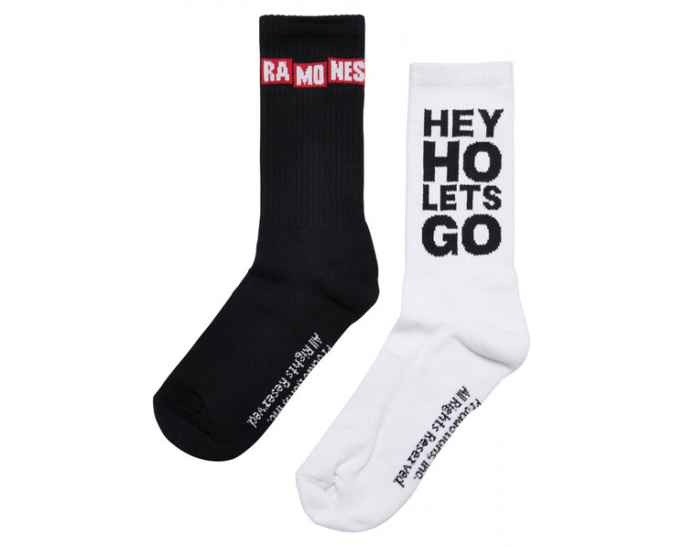 Mr. Tee Ramones Socks 2-Pack black/white