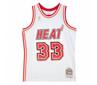 Mitchell & Ness Miami Heat 33 Alonzo Mourning NBA White Jersey white