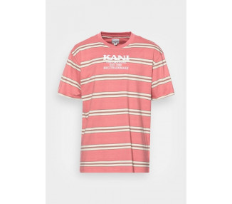 Karl Kani T-shirt Retro Stripe Tee rose/brown/light sand
