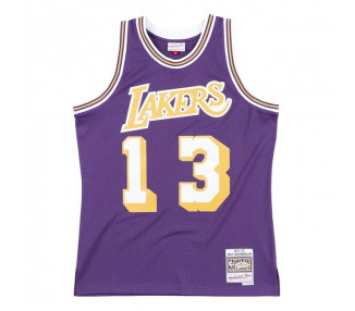 Mitchell & Ness Los Angeles Lakers 13 Wili Chamberlain Swingman Jersey purple