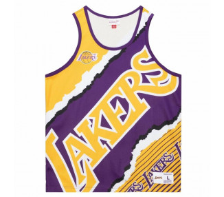Mitchell & Ness tank top Los Angeles Lakers Jumbotron 2.0 Sublimated Tank purple/yellow