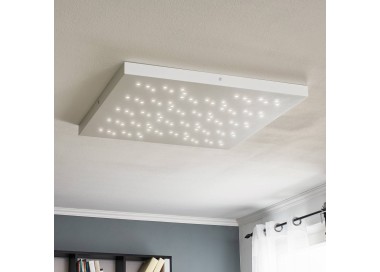  Trio Lighting LED stropní svítidlo Titus bílá 75 x 75 cm