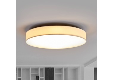  Lindby LED textilní stropní lampa Saira, 50 cm, bílá