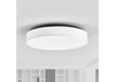  Lindby LED textilní stropní lampa Saira, 50 cm, bílá