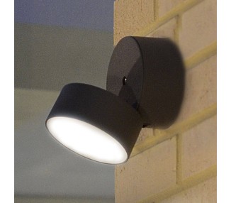  LUTEC LED venkovní nástěnné světlo Trumpet, Ø 9,4 cm