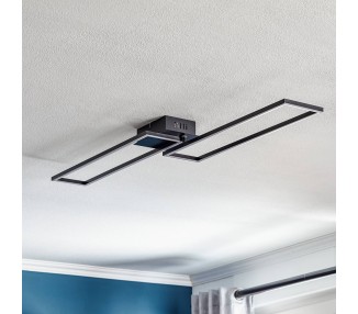  Briloner Stropní svítidlo LED Frame, dálkové ovládání, černé