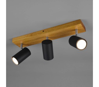  Trio Lighting Stropní bodové svítidlo Marley, matná černá, 3 světla