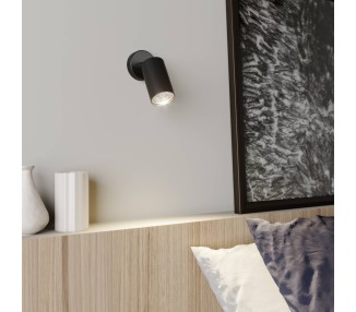  Euluna Nástěnný reflektor Eye Spot s jedním plamenem, černý