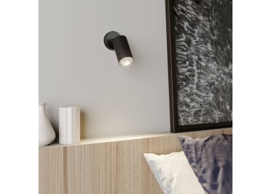  Euluna Nástěnný reflektor Eye Spot s jedním plamenem, černý