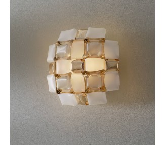  Slamp Slamp Mida nástěnné světlo, 32x32 cm, zlatá/bílá