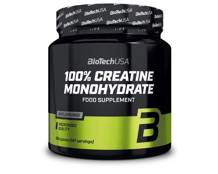 BioTech 100% Creatine Monohydrate dóza 500 g