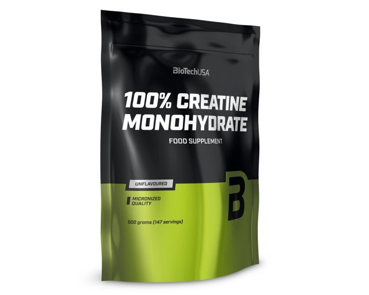 BioTech 100% Creatine Monohydrate sáček 500 g