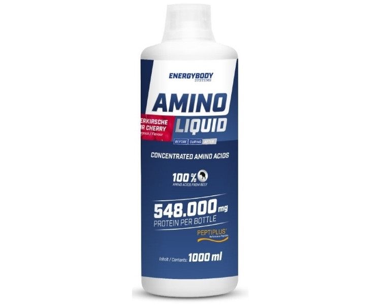 EnergyBody Amino Liquid 1000 ml višeň