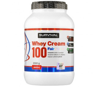 Survival Whey Cream 100 Fair Power 2000 g jahoda