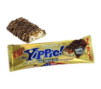 Weider 36% Yippie! Protein bar 70 g brownie - vanilka