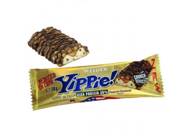 Weider 36% Yippie! Protein bar 70 g brownie - vanilka