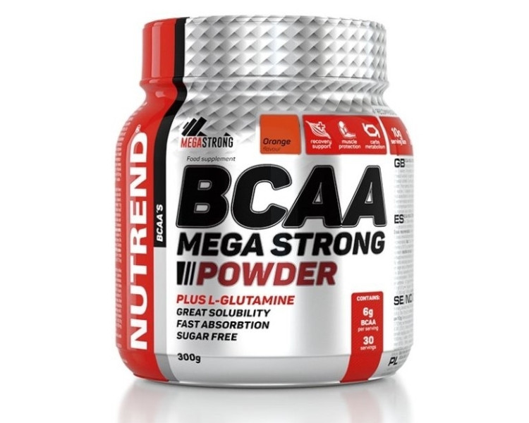 Nutrend BCAA Mega Strong Powder 300 g pomeranč