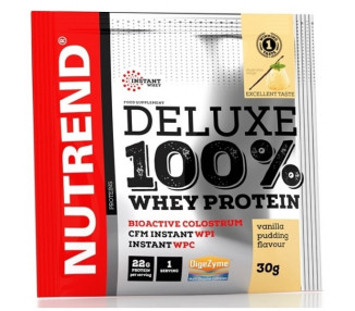 Nutrend Deluxe 100% Whey Protein 30 g čokoláda - lískový oříšek