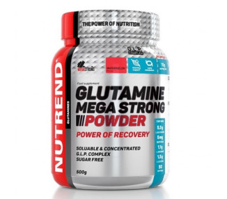 Nutrend Glutamine Mega Strong Powder 500 g ovocný punč + brusinka