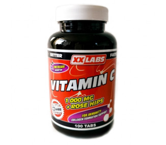 Xxlabs Vitamín C 1000 mg s šípkovým extraktem 100 tablet
