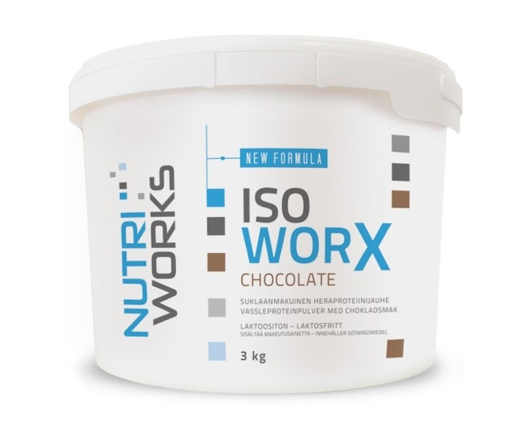 NutriWorks Iso Worx 3000 g vanilka - borůvka