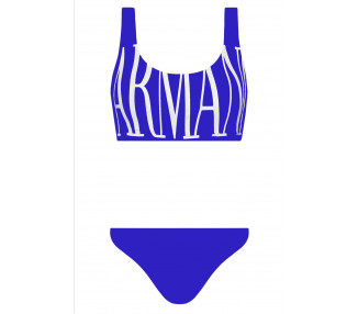 Armani dámské plavky Barva: 03432 ROYAL BLUE, Velikost: XS