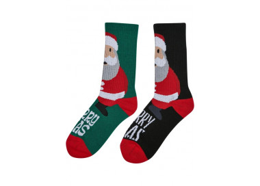 Urban Classics Fancy Santa Socks 2-Pack multicolor