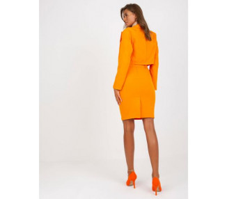 Dámská sukně s rozparkem MITA oranžová 
