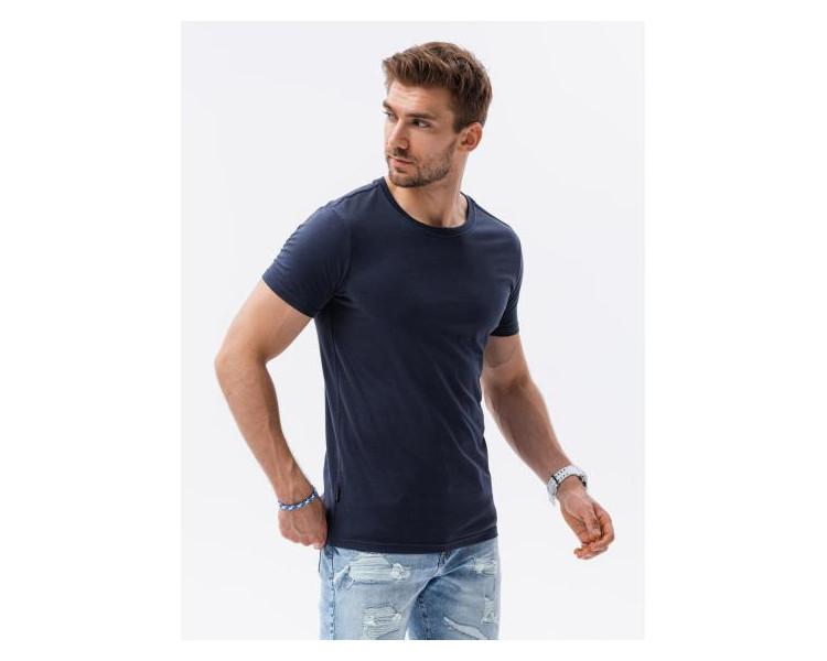 Pánské hladké tričko EDMUND námořnická modrá