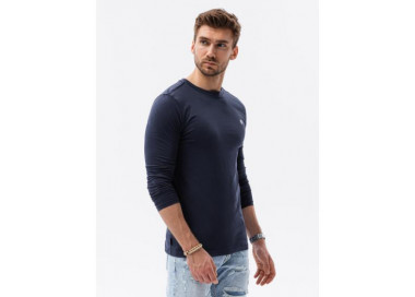 Pánské hladké tričko s dlouhým rukávem FRAZER námořnická modrá