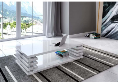  Konferenční stolek DOURO, 120x31x60, bílý lesk