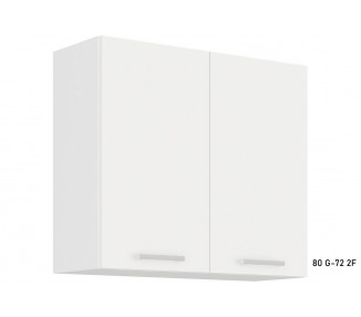  Kuchyňská skříňka horní dvoudveřová ALBERTA 80 G-72 2F, 80x71,5x31, bílá