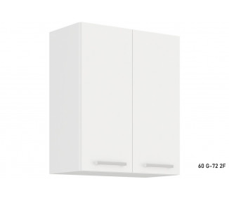  Kuchyňská skříňka horní dvoudveřová ALBERTA 60 G-72 2F, 60x71,5x31, bílá