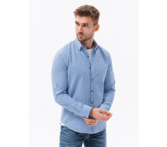 Pánská košile s dlouhými rukávy RAYMOND bílo-modrá 